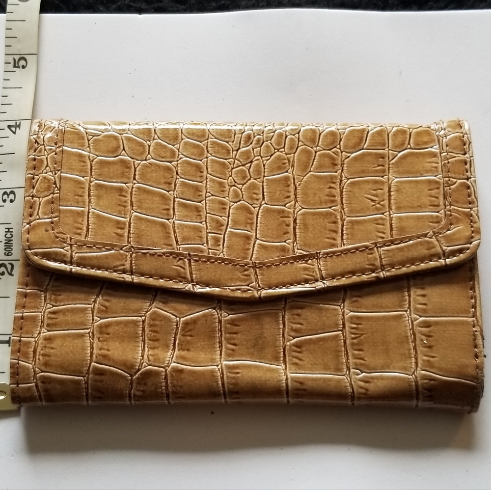 Faux snakeskin wallet